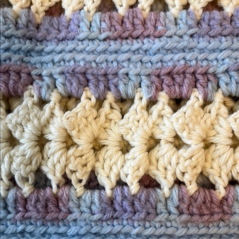 Pastel Crochet Blanket - Picture 6 of 9
